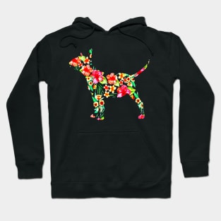 Bull Terrier Flower Hoodie